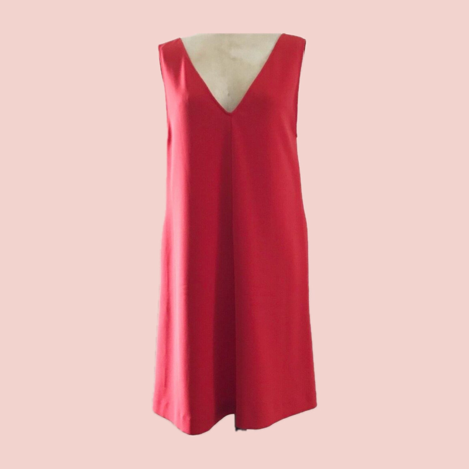 theory-prelovely-orange-retro-60s-mod-sleeveless-mini-dress