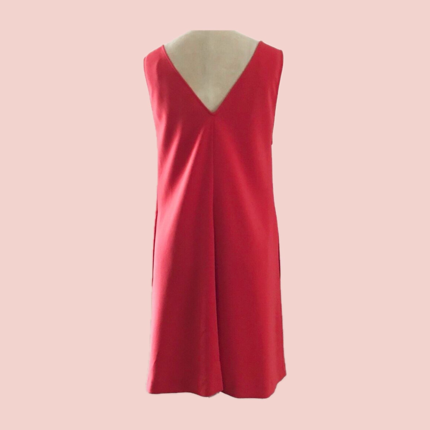 theory-prelovely-orange-retro-60s-mod-sleeveless-mini-dress