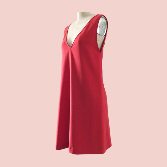 theory-prelovely-orange-retro-60s-mod-sleeveless-mini-dress