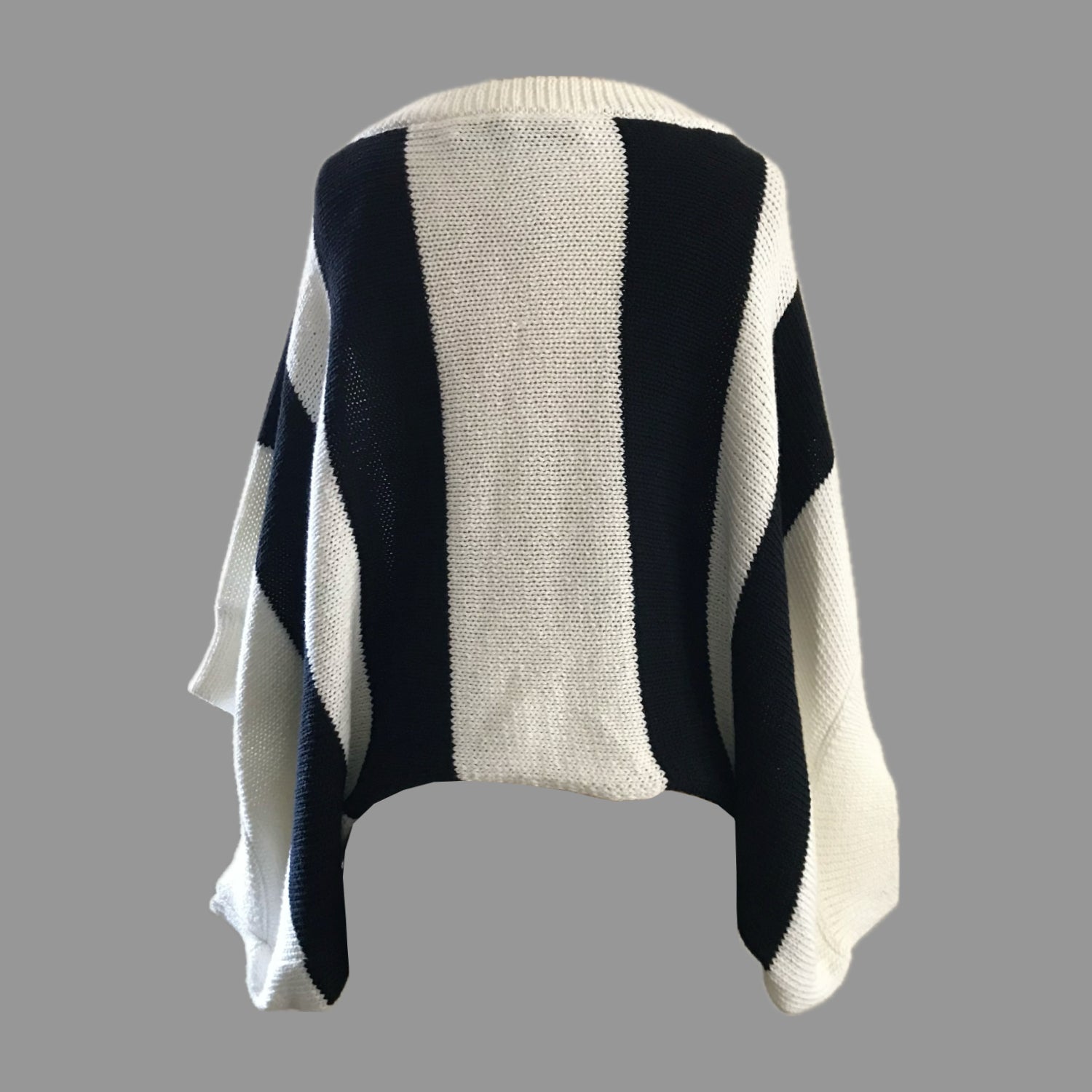 trina-turk-cream-black-striped-knit-cotton-boxy-sweater