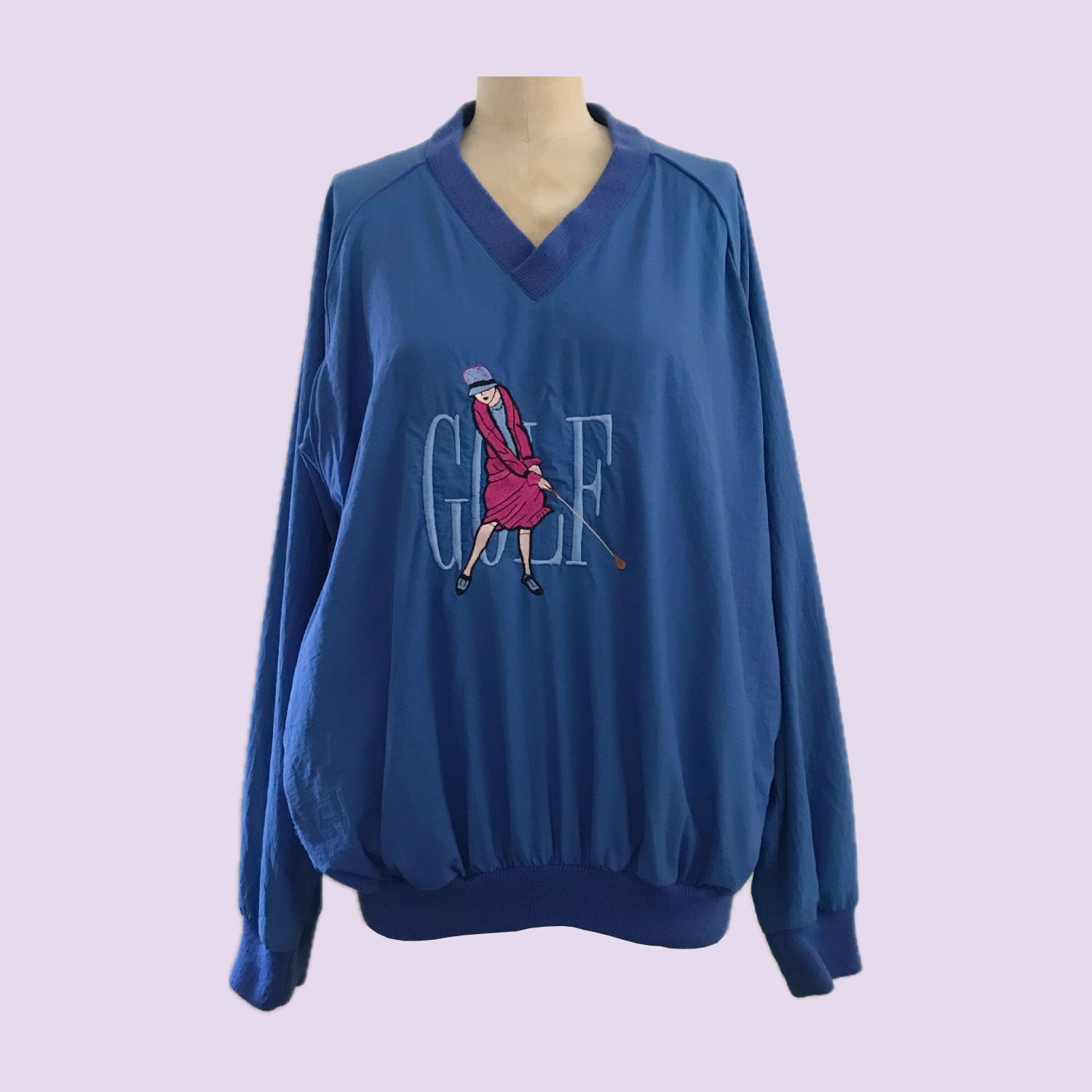 vintage-1980s-blue-embroidered-v-neck-golf-pullover