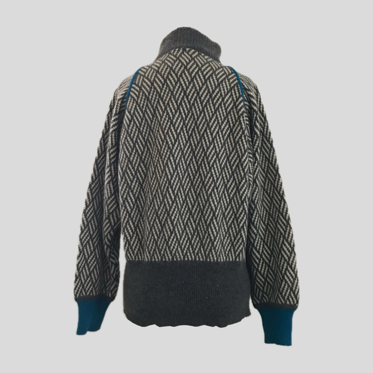 vintage-1980s-gray-wool-high-neck-chevron-pullover-sweater