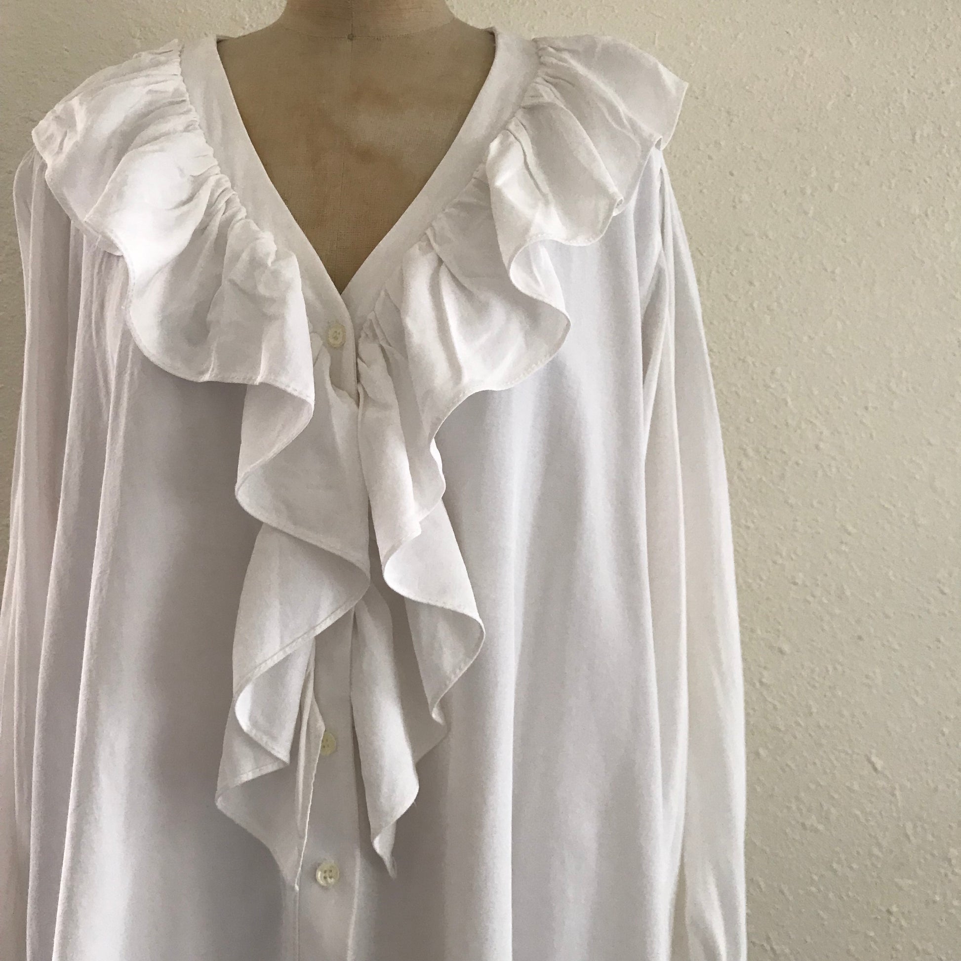 vintage-1990s-express-white-ruffle-blouse