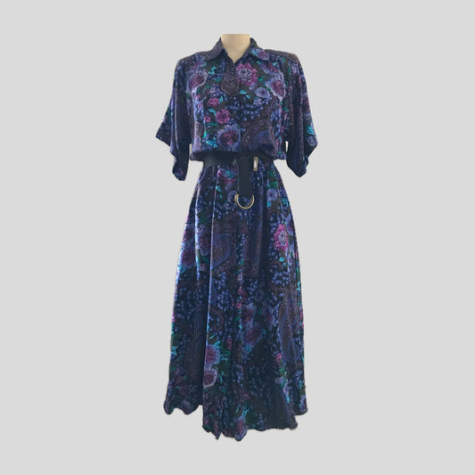 vintage-1990s-purple-floral-a-line-midi-dress