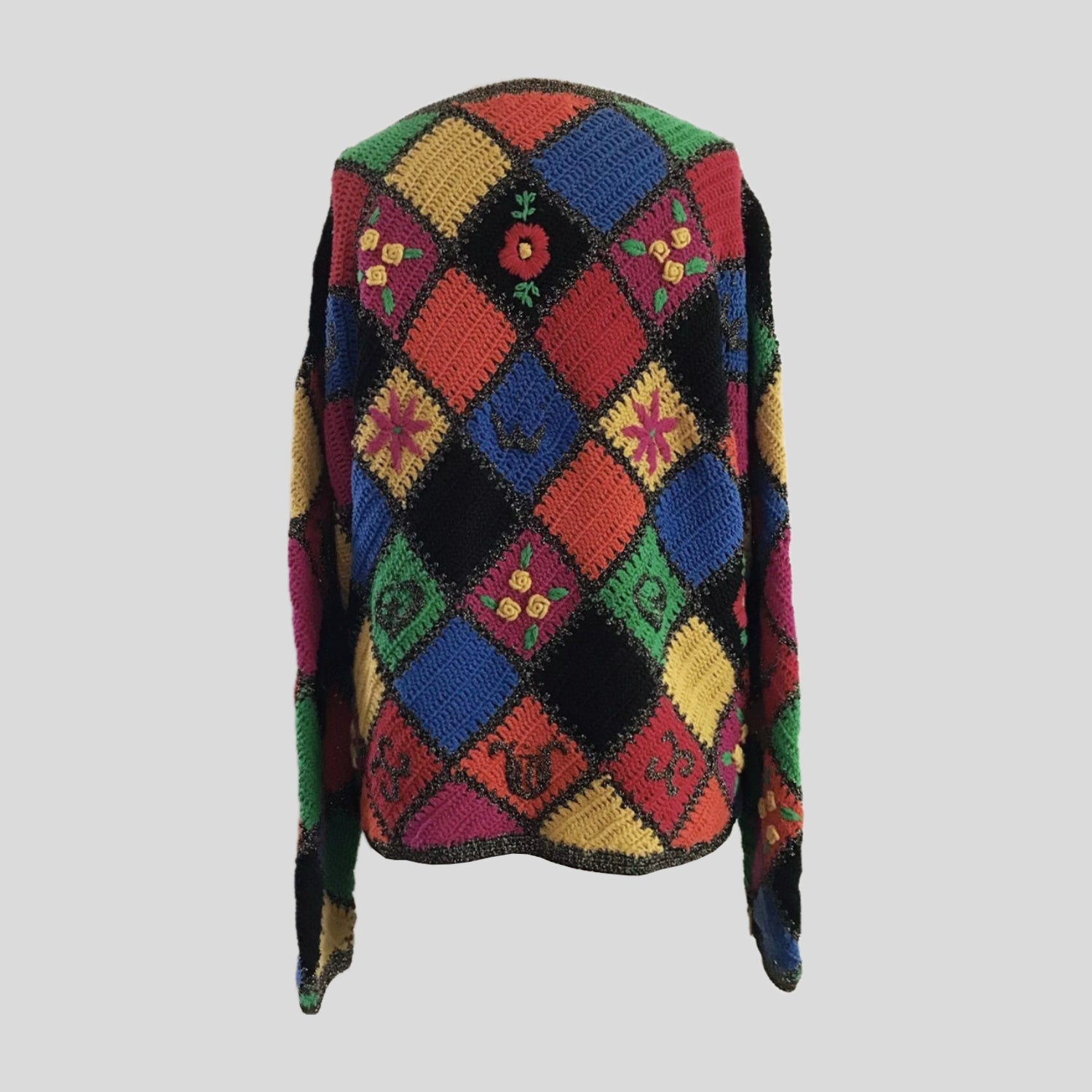 vintage-jennifer-reed-prelovely-colorful-knit-crochet-sweater
