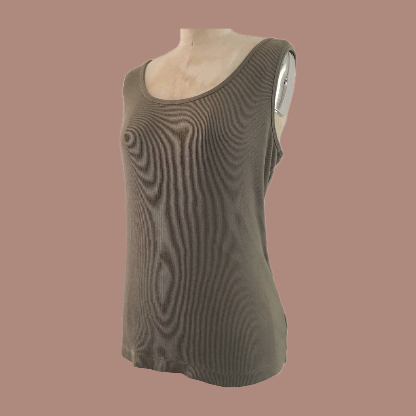 vintage-jones-new-york-taupe-ribbed-tank-top