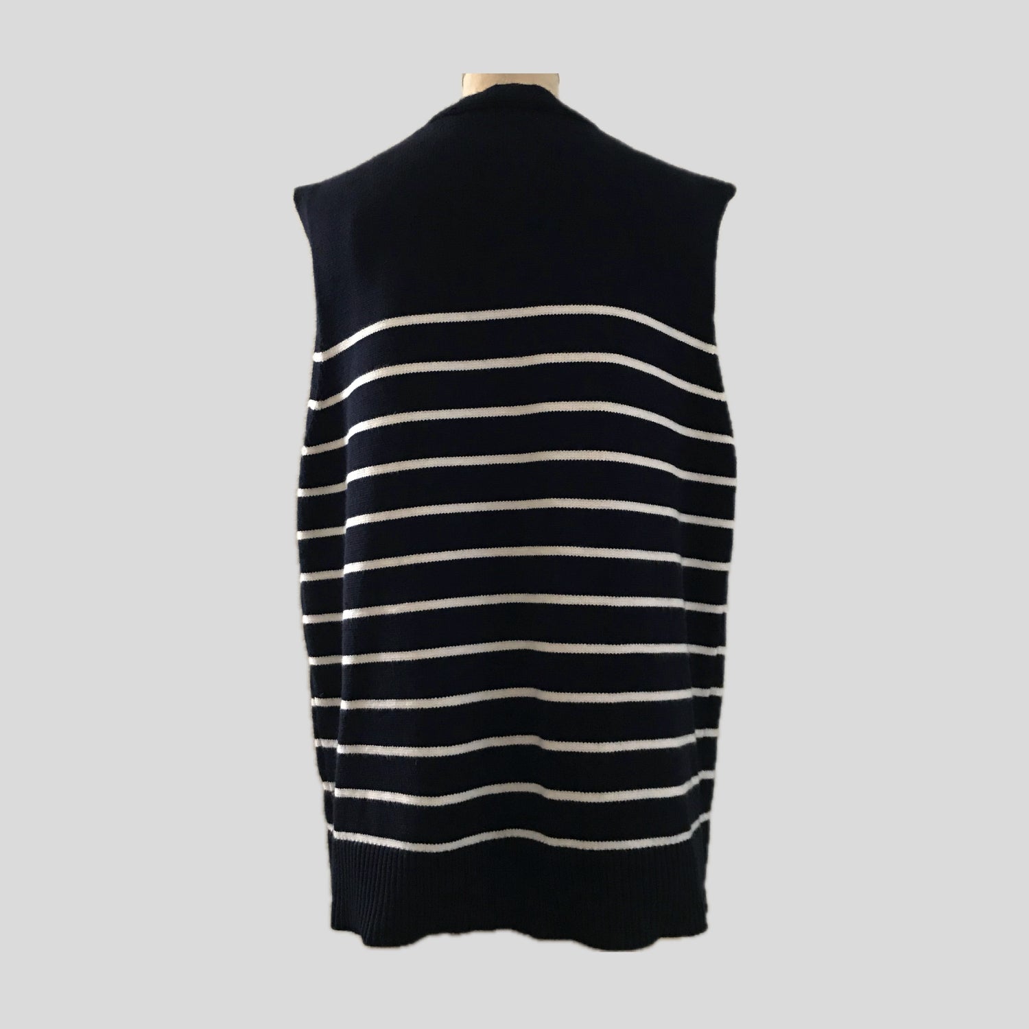 zara-navy-blue-striped-oversized-vest-top