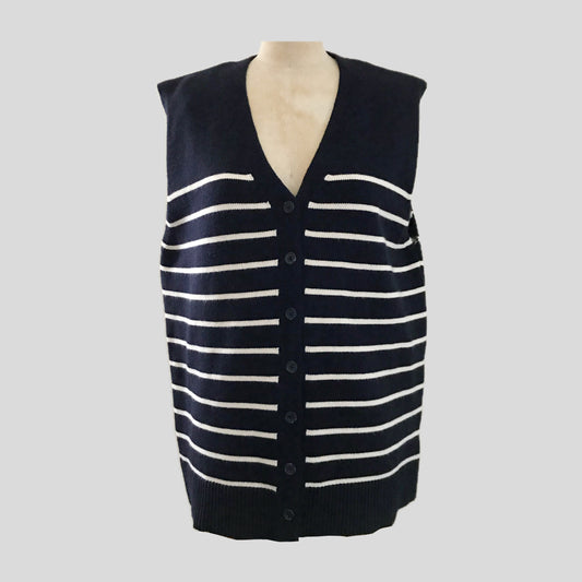 zara-navy-blue-striped-oversized-vest-top