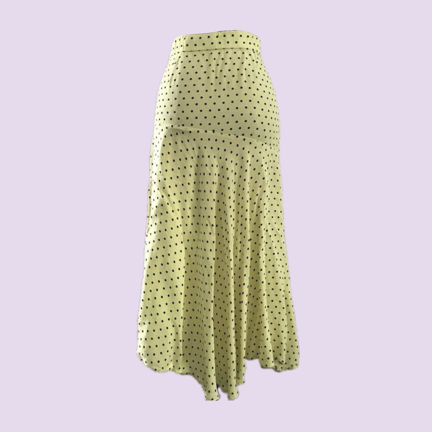 zara-yellow-polka-dot-midi-skirt