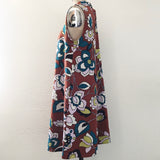 Prelovely | Modcloth Retro 70s Brown Floral A Line Dress