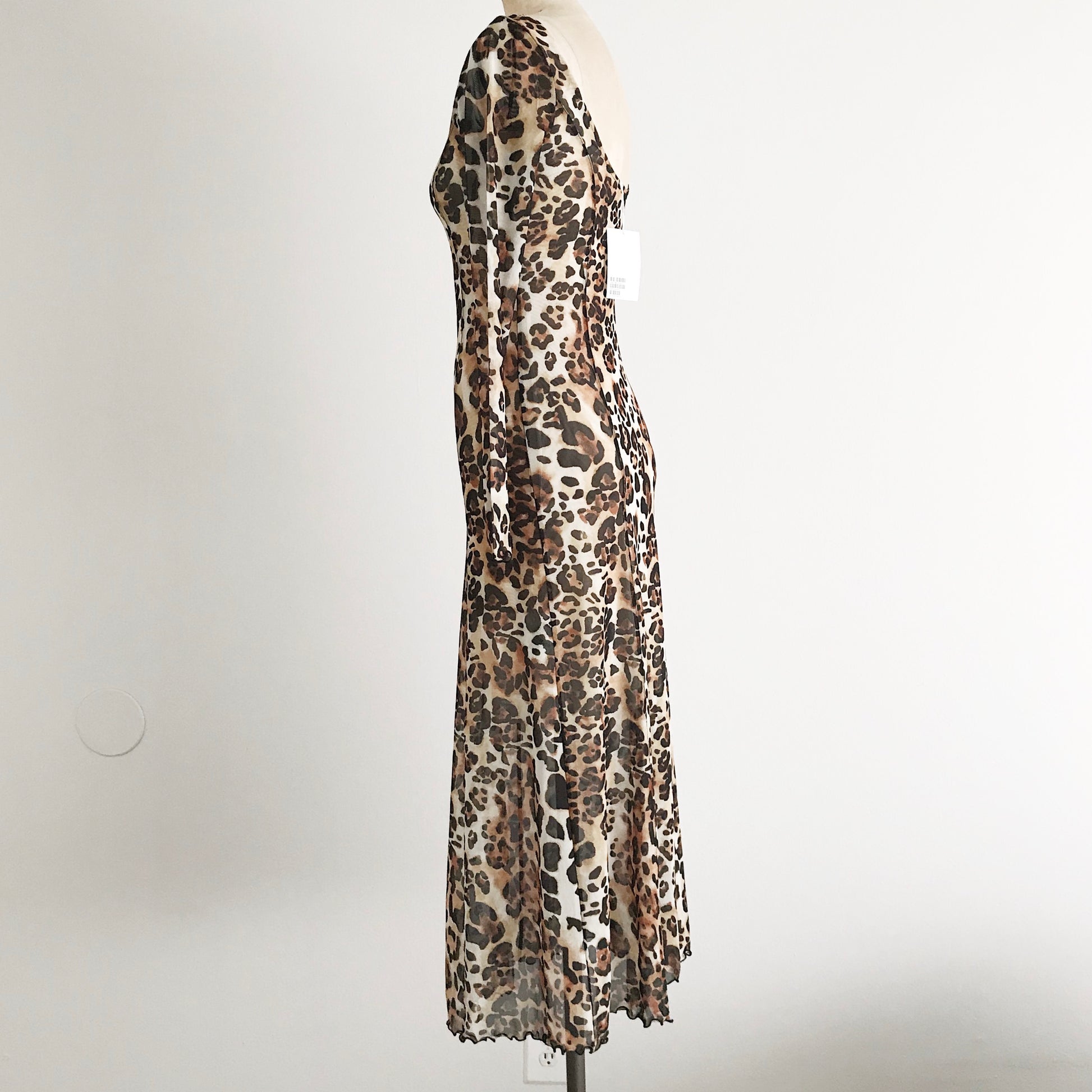 Prelovely | & Other Stories Animal Print Mesh Midi Dress