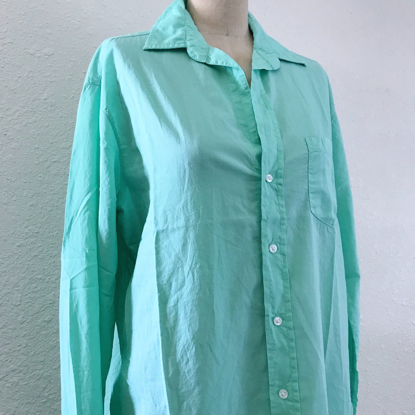 Prelovely | Frank & Eileen Seafoam Green Cotton Voile Tunic Top